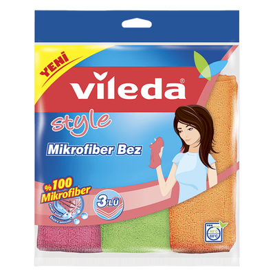 Vileda Mikrofiber Temizlik Bezi 3lü - 1