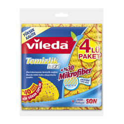 Vileda Temizlik Bezi Oluklu 4'lü - Vileda